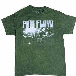 Pink Floyd Green Graphic T-Shirt Size Large | Rock Concert Band Tee
